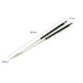 thumbnail image 7 of Hevirgo 1 Pair Stainless Steel Anti-slip Metal Splicing Chopsticks Kitchen Tableware, 7 of 7