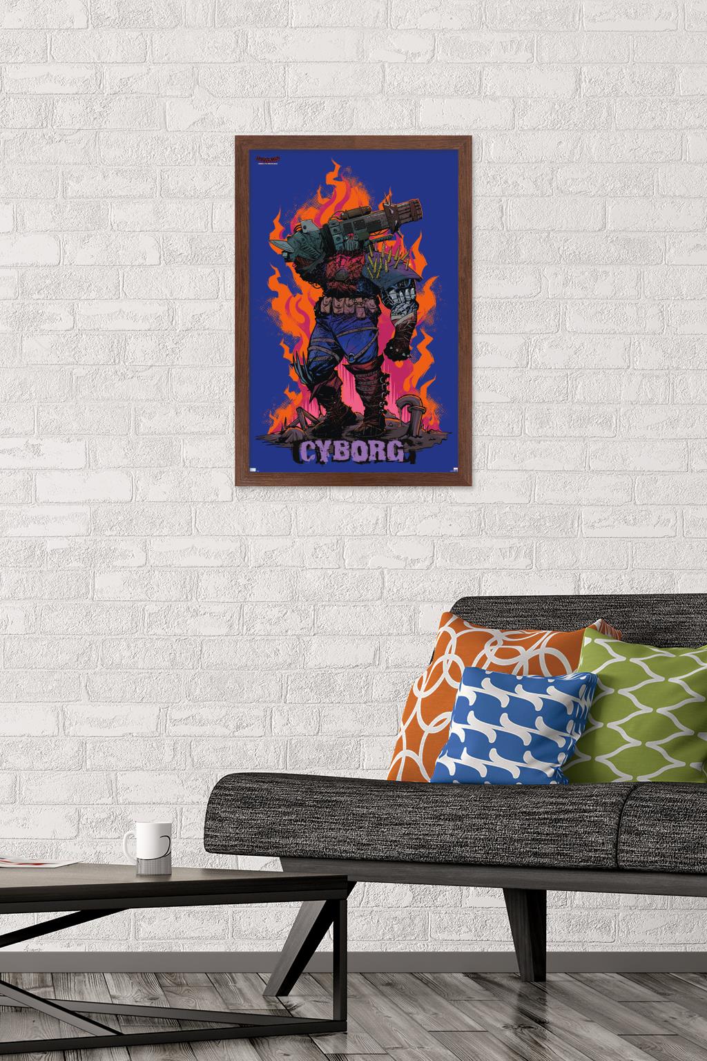 Marvel Spider-Man: Across The Spider-Verse - Cyborg Spider-Woman Wall Poster, 14.725" x 22.375" Framed