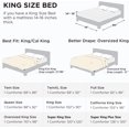 thumbnail image 3 of Cozynight Edredón suave tamaño king con relleno de edredón ligero de plumón alternativo, esponjoso, transpirable y lavable a máquina con costuras de diamante (King 106 x 92 pulgadas), 3 of 5