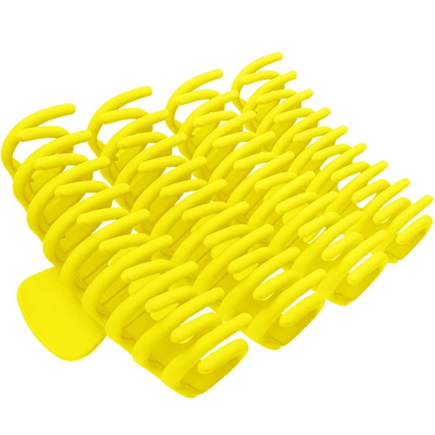 Clips de garra grandes para el cabello Clip de garra grande antideslizante de 4 pulgadas para cabello fino de mujer, Clips de cabello de sujeción fuerte de los años 90 para cabello grueso J. Amarillo Jormftte WMPH-791-6