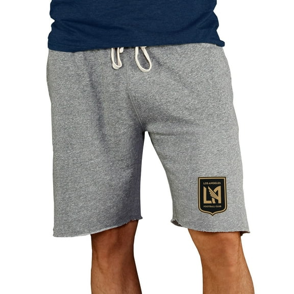 Men's Concepts Sport Gray LAFC Mainstream Terry Tri-Blend Shorts