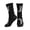 2 Black-2, variant on Women's Men's Letter J Logo Colorful Novelty Pattern Crew Athletic Socks