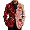 thumbnail image 1 of Abrigo Largo de los Hombres Corduroy Impresión Vestido Ceremonial Bolsillo Botón Abrigo de Fiesta, Abrigo de Vestido para los Hombres Desgaste Formal Informal, 1 of 4