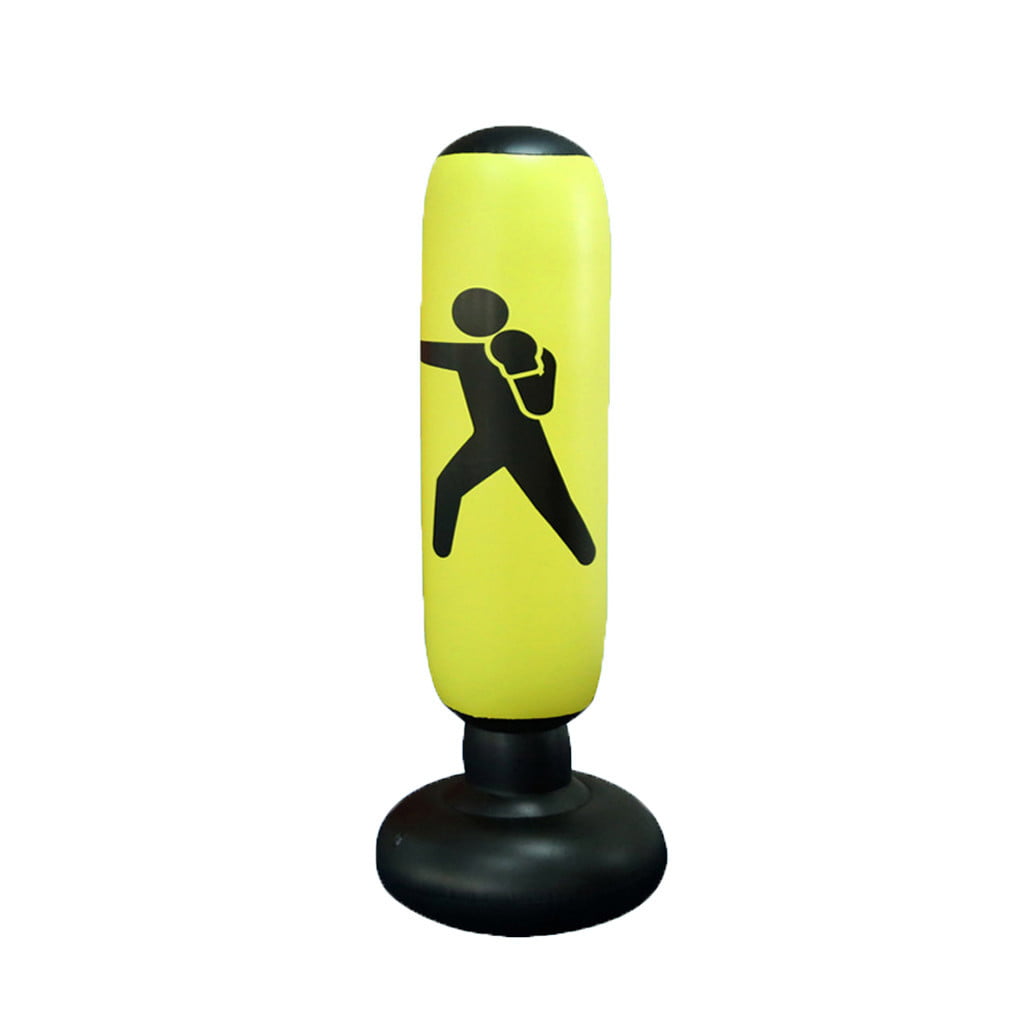 Details about   Boxing Punching Bag Inflatable Free-Stand Tumbler Muay Training Pressure Relief 