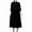 Black, variant on YHAJDS Women's Casual Dress,Plus Size Dresses Long Sleeve Lapel Solid Color Corduroy Warm Casual Maxi Dress Loose Style Fall Winter Wear