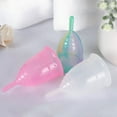 thumbnail image 3 of Multicolor Soft Menstrual Cup Silicone Feminine Hygiene Period Cup Reusable Cup, 3 of 11