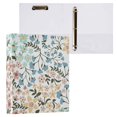thumbnail image 3 of Floral Flowers Hardcover 3 Ring Binder 1.5 inch Round Rings with Interior Pockets Binders Organizer Office School 1 Pack, 3 of 9
