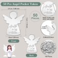 thumbnail image 2 of Regalos conmemorativos funerarios Ecation, 50 juegos de fichas de ángel guardián, 2 of 6