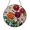 Acrylic 3.5 Inch, variant on Dahlia Flowers Stained Glass Window Hanging Round Decorative Glass Art for Home Interior Decor