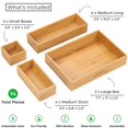 thumbnail image 3 of Set organizador de cajones Grow Forward Bamboo, 14 piezas, 3 of 9