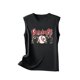 thumbnail image 5 of ICHUANYI Clearance Women Printing Tank Fit Round-Neck Sleeveless Pullover Tee Tops(Black, M) ICHUANYI WER2023081502606, 5 of 5