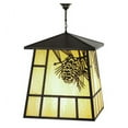 thumbnail image 5 of Meyda 158489 30 in. Square Winter Pine Pendant, Beige Craftsman Brown, 5 of 5