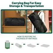 Japanese Floor Mattress, Futon Mattress, Foldable & Portable, Roll up Mattress Tatami Mat Sleeping Pad with Storage Bag