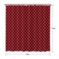 thumbnail image 5 of Red and Black Checkerboard Pattern Shower Curtain 72"x72" ,Bathroom Decorative Shower Curtains Set with 12 Hooks,Modern Waterproof Washable Shower Curtain, 5 of 6