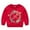 Red, variant on Lilgiuy Toddler Girl Boy Christmas Outfit Cute Floral Print Crew Neck Sweatshirt Shirts Pullover Tops Shirts Fall Winter Holiday Clothes Blue(2-7 Years)