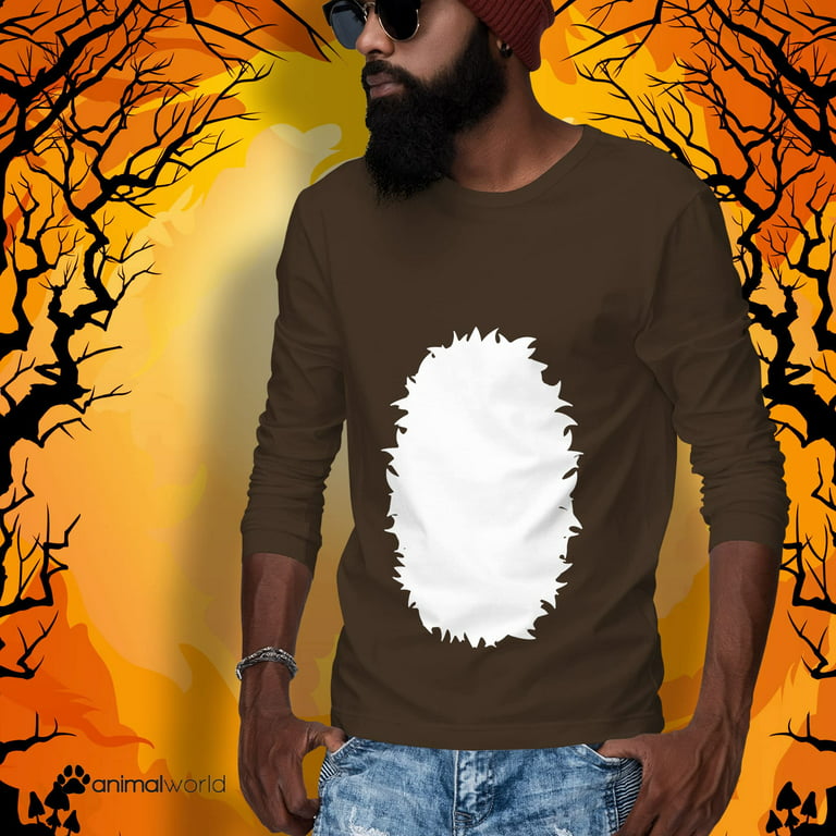 Halloween Deer Fawn Mens Long Sleeve T Shirt - Walmart.com