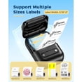 thumbnail image 4 of Impresora de etiquetas NELKO P110, impresora térmica portátil con Bluetooth, máquina etiquetadora con cinta para direcciones, hogar, oficina y organización. Compatible con sistemas Android e iOS. Incl, 4 of 5