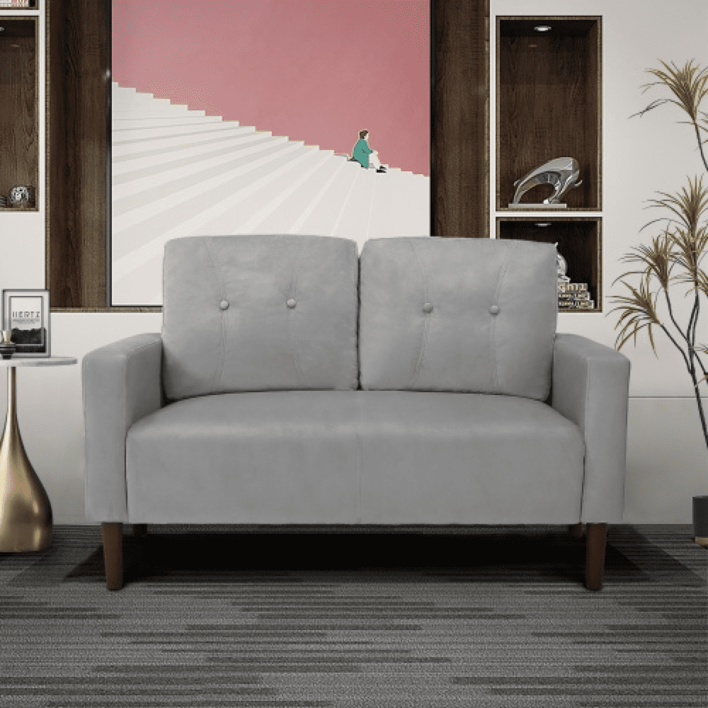 52'' Loveseat Velvet Sofa Couch Living Room Little Sofa for Home Small