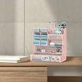 thumbnail image 3 of INTIGE Desktop Organizer with Drawer, Multifunctional Mesh Pen Holders and Desk Accessories for Office and Art Supplies, 3 of 4