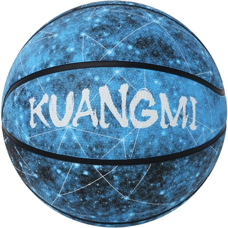Kuangmi Fancy Rubber Basketball, Office Regulation Size 7(29.5") Streetball, Made for Indoor Outdoor Basketball Games