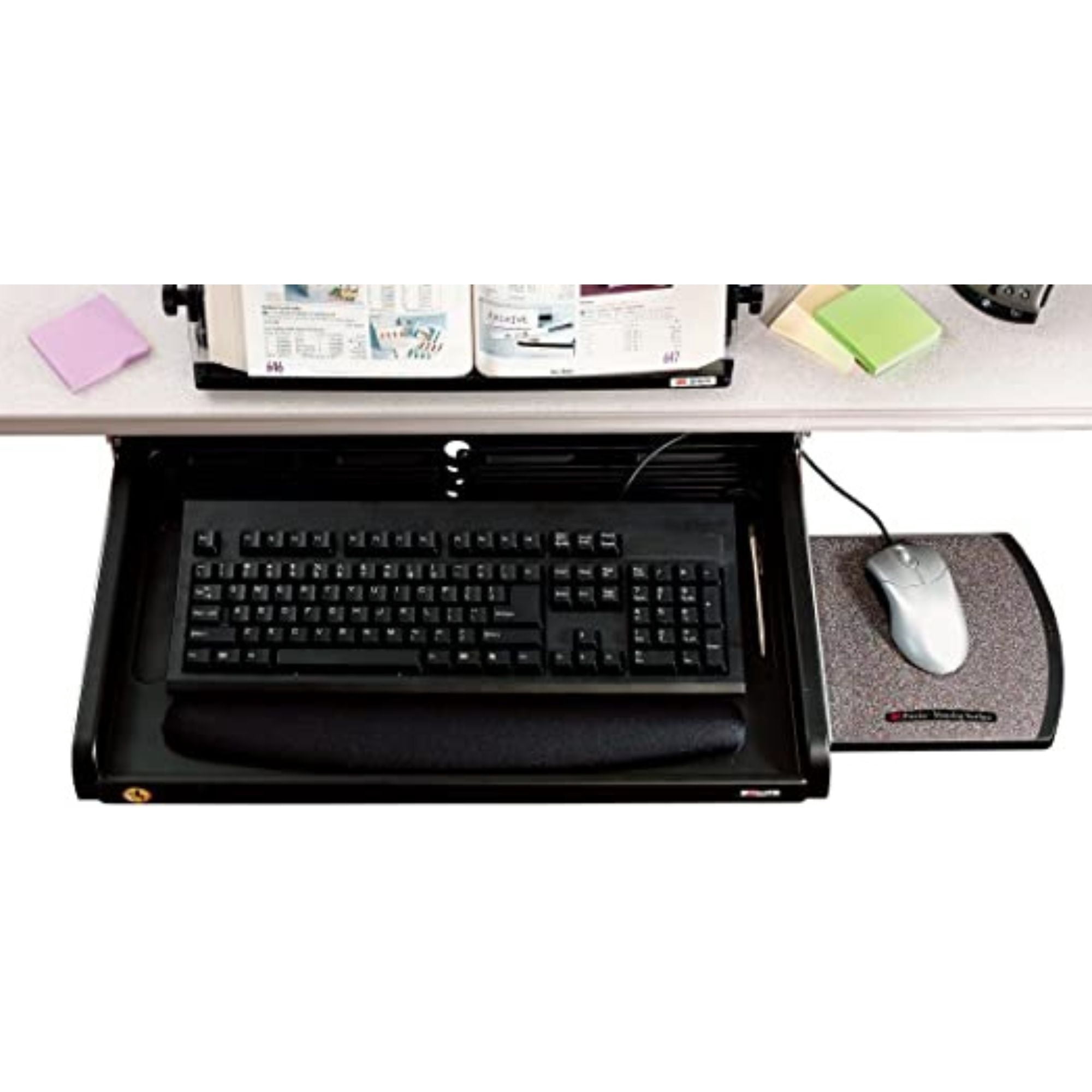 3m Keyboard Tray,25 in W,Black KD45