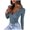 Blue-women long sleeve tops, variant on Womens Tops Trendy Quarter Zip Long Sleeve Shirt Low Cut Tops Ribbed V Neck Cleavage Fall Shirts Blouses