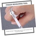 thumbnail image 2 of 5 Sets Ring Measurement Jewelry Measuring Tools Professional Measuring Gauge Zip Pull Ring Measuring Rod Jeweler Size Gauge Tool Classroom Needs Household Miss Plastic Ring Stick, 2 of 5