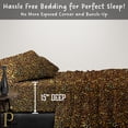 thumbnail image 4 of Pratyux 6-Piece Split Head Queen Sheet Set - 1000-Thread Count 100% Organic Cotton - Sheet Set - 15" Deep Pockets - 30" Split, Leopard Print, 4 of 7