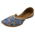 thumbnail image 1 of Ladies Blue Punjabi Jooti Jutti Ballerina Shoes Bridal Mojari Sandals US 6/ EURO 36, 1 of 5