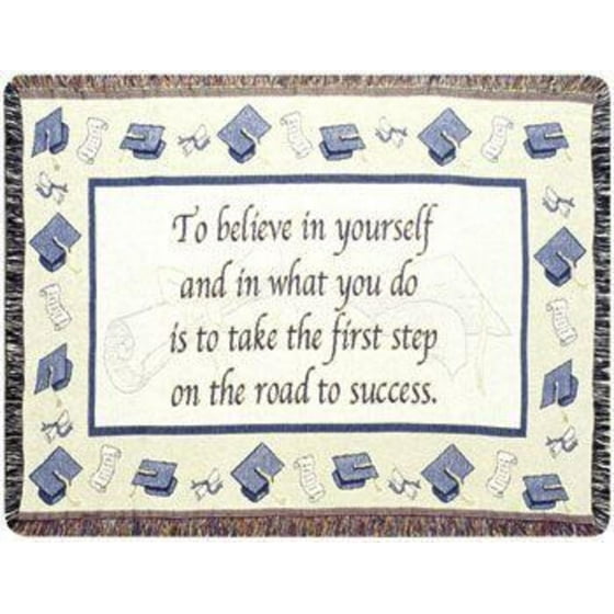 Graduation Gift Afghan Throw Blanket 40" x 50"