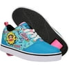 HEELYS Youth Kids Paul Frank Pro 20 Prints Wheels Skate Sneaker Shoes 7, Cyan/Pink, numeric_7