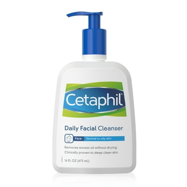 Face Wash by CETAPHIL, Daily Facial Cleanser for Sensitive, Combination to Oily Skin, 16 oz, Gentle Foaming, Soap Free, Hypoallergenic