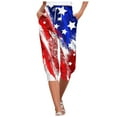 thumbnail image 1 of YDLCAFD Capris For Women 4Th Of July Flag Independence Day Print Pants Bottom Drawstring Joggers, 1 of 5
