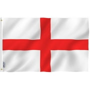 ANLEY [Fly Breeze] 3x5 Foot England Flag - Vivid Color and UV Fade Resistant - Canvas Header and Double Stitched - English National Flags Polyester with Brass Grommets 3 X 5 Ft