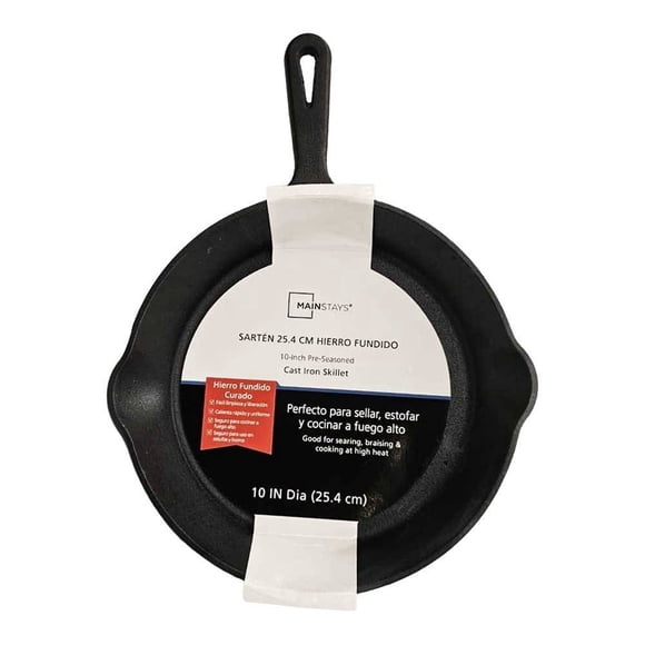Sartén Mainstays Hierro Fundido Mango Gris