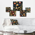 thumbnail image 2 of Designart "Whimsical Garden In Bohemian Style IV" Floral Wall Art Set Of 5 - Multicolor Cottage Wall Living Room Decor Set, 2 of 6