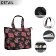 thumbnail image 2 of Flower Women's Large Weekend Travel Bag Moving Canvas Handbag Thick Double Layer Beach Weekend Travel Unisex Hospital Maternity Delivery with Toiletry Waterproof, 2 of 5