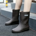 thumbnail image 4 of AUXDIQ Wellington Boots Women Mid-calf Wellies Waterproof Rain Boots Outdoor Garden Shoes, 4 of 6