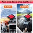 thumbnail image 3 of Car Heater, 12V 200W Portable Fast Heating Defroster Car Windshield Heater, Fast Heater Plug Into Car.,Red Black, 3 of 7