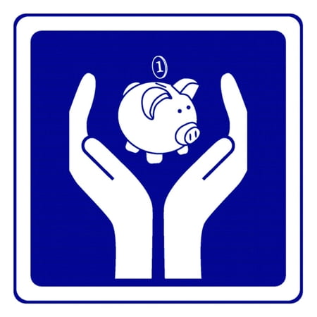 Custom Wall Decal Hands Holding Pig - House Living Room - Sticker - Vinyl Wall : 10 X10"