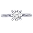 thumbnail image 2 of Dazzlingrock Collection 0.40 Carat (ctw) 14K Round Cut Diamond Ladies Bridal Solitaire Engagement Ring, White Gold, Size 5.5, 2 of 3