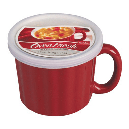 Bradshaw International 16 Ounce Red Ceramic Soup