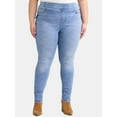 thumbnail image 2 of Terra & Sky Women's Plus High-Rise Skinny Jegging, 27” Inseam, 2-Pack, Sizes 0X-5X, 2 of 5