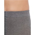 thumbnail image 3 of HUE Women's Sweater Tights with Non Control Top, Charcoal Heather-Brushed, M/L, 3 of 3