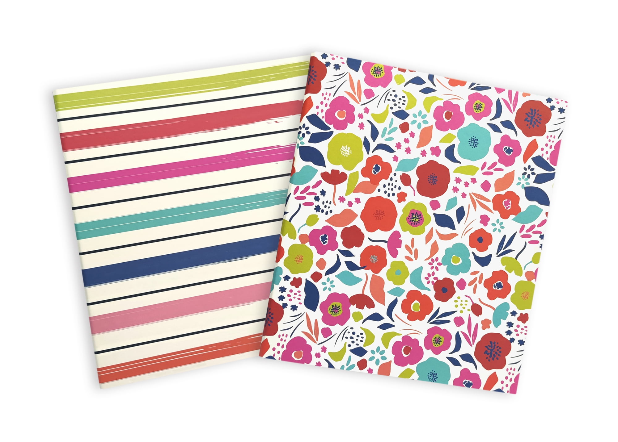 2 Pack Fashion Binders, 1.5' Paper 3-Ring Binders, Bright and Bold