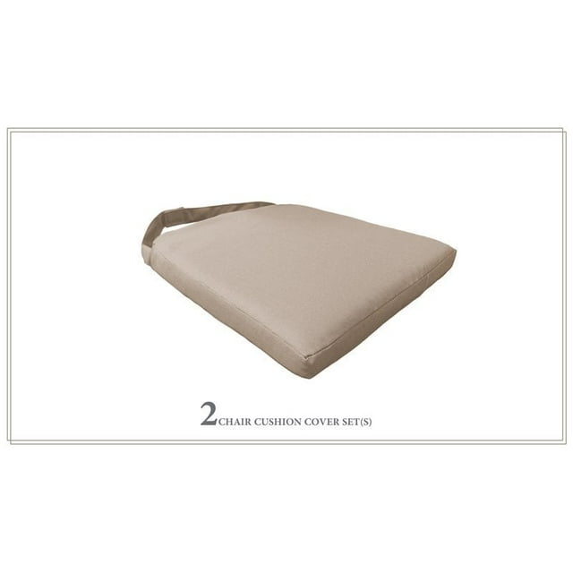 Coussin d'Extérieur Classique pour Chaise de Salle à Manger en Blé (Ensemble de 2)