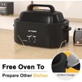 thumbnail image 6 of 20 Quart Electric Roaster Oven, Turkey Roaster Electric, Roaster Oven Buffet, Selfbasting Lid, Removable Pan, Full-Range Temperature Control Cool-Touch Handles, Turkey Roaster, Black, 6 of 14