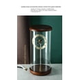 thumbnail image 4 of Table Clock Invisible Aerodynamics Clock Sitting Room Solid Wood Desk Clock Creative Tabletop Clock Pendulum Clock Decorate, 4 of 7