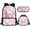Axolotl Flower Pink, variant on Jeiento Axolotl Strawberry Kids Backpack with Lunch Box Girls Elementary School Bags Pink Bookbag and Lunch Bag Set Pencil Case Kindergarten Primary Schoolbag Back Packs Travel Daypack, 3 in 1