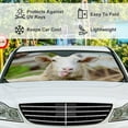 thumbnail image 5 of GZHJMY Car Windshield Sunshade Funny Sheep, Foldable Car Visor Front Window Sun Shade for SUV Car 55 x 27.5 inch Keep Vehicle Cool, 5 of 6